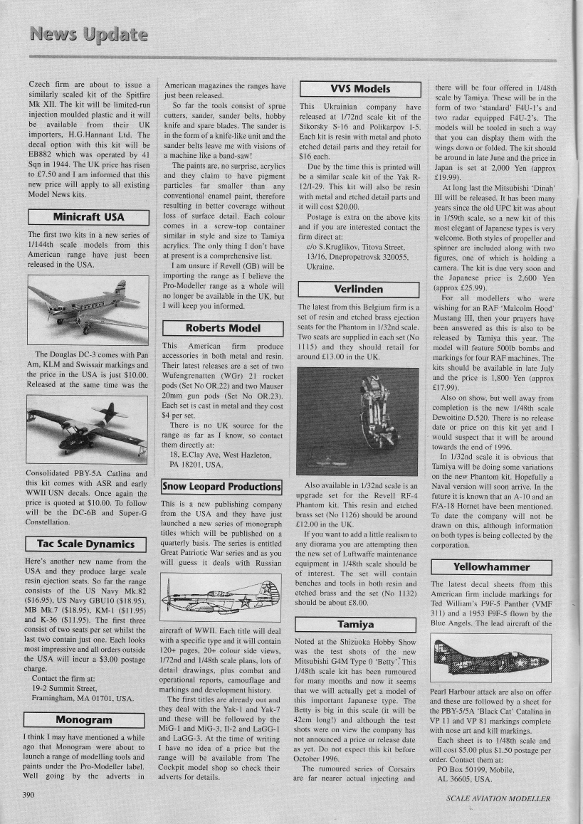 Scale Aviation Modeller International 1996-07